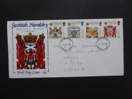 GREAT BRITAIN SG 1363-66 REVIVAL OF ORDER OF THE THISTLE 300TH CENTENAY FDC    - Ohne Zuordnung