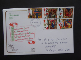 GREAT BRITAIN SG 1582-86 CHRISTMAS, MANUSCRIPTS FROM BODLEIAN LIBRARY FDC    - Non Classificati