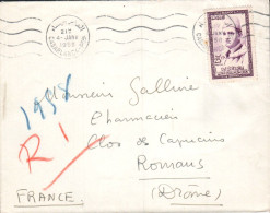 MAROC SEUL SUR LETTRE POUR LA FRANCE 1958 - Maroc (1956-...)
