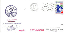 FSAT TAAF Marion Dufresne. 05.11.91 Marseille Arret Technique - Covers & Documents