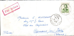 MAROC SEUL SUR LETTRE POUR LA FRANCE 1954 - Morocco (1956-...)