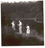 Francia 1946, Les Ormes, Escursione In Riva Al Lago, Foto, Vintage Photo - Plaatsen