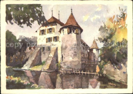 11902084 Hallwil Schloss Kuenstlerkarte Hallwil - Sonstige & Ohne Zuordnung