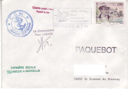 FSAT TAAF Marion Dufresne. 18.01.95 Marseille. Derniere Escale Technique - Lettres & Documents