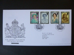 GREAT BRITAIN SG 2280-83 QUEEN ELIZABETH THE QUEEN MOTHER COMMEMORATION FDC LONDON - Sin Clasificación