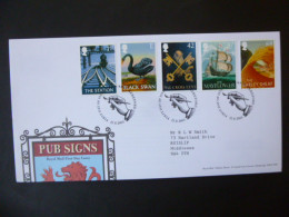 GREAT BRITAIN SG 2392-96 BRITISH PUB SIGNS FDC KEYS HEREFORD - Sin Clasificación