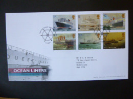 GREAT BRITAIN SG 2448-53 OCEAN LINERS FDC SOUTHAMPTON - Ohne Zuordnung