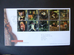 GREAT BRITAIN SG 2479-88 WOODLAND ANIMALS FDC WOODLAND BISHOP AUCKLAND - Unclassified