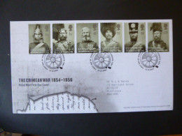 GREAT BRITAIN SG 2489-94 CRIMEAN WAR 150TH ANNIVERSARY FDC LONDON - Non Classés