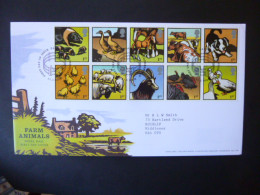 GREAT BRITAIN SG 2502-2511 FARM ANIMALS FDC DEESFIELD - Sin Clasificación