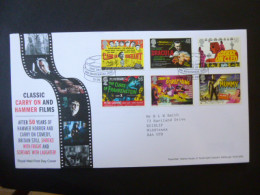 GREAT BRITAIN SG 2849-54 CLASSIC FILMS FDC BRAY, MAIDENHEAD, BERKS - Non Classificati