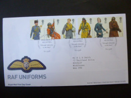 GREAT BRITAIN SG 2862-67 MILITARY UNIFORMS FDC HENDON LONDON - Zonder Classificatie