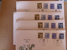 GREAT BRITAIN SG  FDC  NORTHERN IRELAND Definitive Covers 4 COVERS - Unclassified