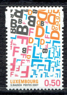 Luxembourg Et Grande Région, Capitale Européenne De La Culture 2007 : Œuvre Primée De Stéphanie Rausch (EC Belgique) - Unused Stamps