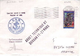 FSAT TAAF Marion Dufresne. 25.03.97 Durban Arret Technique - Lettres & Documents
