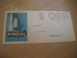 PORTO 1956 To Figueira Da Foz Bial Bismucilina Pharmacy Health Chemical Meter Mail Cancel Cover PORTUGAL - Briefe U. Dokumente