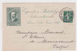 PARIS , 1913,  EXPOSITION INTERNATIONALE, POINCARE ( SN24/86/17.3) - 1877-1920: Semi Modern Period