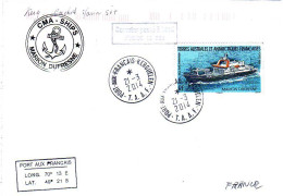 FSAT TAAF Pli Marion Dufresne. 21.03.2014 Kerguelen T  T. MD - Storia Postale