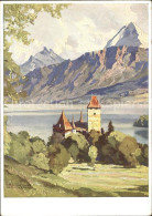 11897254 Oberhofen Thunersee Eiger Kuenstlerkarte Hanns Maurus Oberhofen Thuners - Other & Unclassified