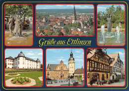 Ettlingen - Plastiken Statue Kirche Schloss Rathaus Gaststätte Fachwerkhaus - Ettlingen