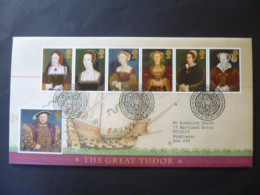 GREAT BRITAIN SG 1965-71 KING HENRY VIII 450TH DEATH ANNIVERSARY FDC EDINBURGH - Unclassified