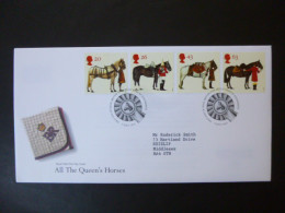 GREAT BRITAIN SG 1989-92 ALL THE QUEENS HORSES FDC EDINBURGH - Non Classés