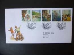 GREAT BRITAIN SG 2001-05 ENID BLYTON BIRTH CENTENARY FDC EDINBURGH - Sin Clasificación