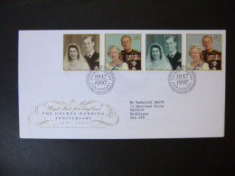 GREAT BRITAIN SG 2011-14 ROYAL GOLDEN WEDDING FDC EDINBURGH - Non Classés