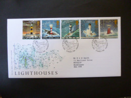 GREAT BRITAIN SG 2034-38 LIGHTHOUSES FDC EDINBURGH - Ohne Zuordnung