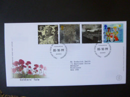 GREAT BRITAIN SG 2111-14 MILLENIUM SERIES THE SOLDIERS TALE FDC EDINBURGH - Non Classificati