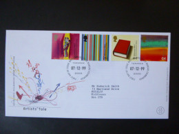 GREAT BRITAIN SG 2119-22 MILLENIUM SERIES THE ARTISTS TALE FDC EDINBURGH - Zonder Classificatie