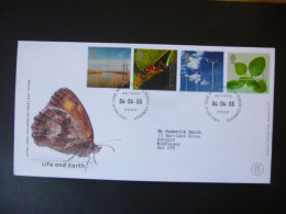 GREAT BRITAIN SG 2138-41 MILLENIUM PROJECTS LIFE AND EARTH FDC EDINBURGH - Non Classés