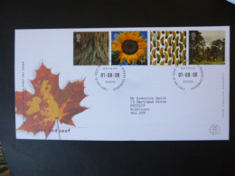 GREAT BRITAIN SG 2156-59 MILLENIUM PROJECTS, TREE AND LEAF FDC EDINBURGH - Sin Clasificación