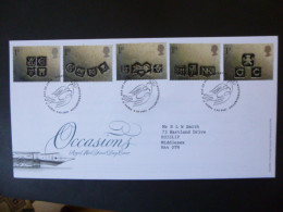 GREAT BRITAIN SG 2182-86 OCCASIONS GREETING STAMPS FDC WOLVERHAMPTON - Zonder Classificatie
