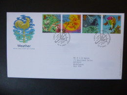 GREAT BRITAIN SG 2197-2200 THE WEATHER FDC FRASERBURGH - Non Classés