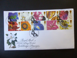 GREAT BRITAIN SG 1955-64 GREETING STAMPS FLOWER PAINTINGS FDC EDINBURGH - Non Classés