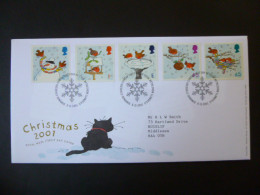 GREAT BRITAIN SG 2238-42 CHRISTMAS ROBINS FDC BETHLEHEM LLANDEILO - Ohne Zuordnung