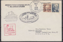 USA  MS Lindblad Explorer Antarctic Cruising Expedition 1974/75 Ca Palmer Station Ca Burton Island MAR 3 1975 (59730) - Polar Ships & Icebreakers