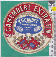 C1229 FROMAGE CAMEMBERT  EXTRA FIN CAUBERT PARIS - Fromage