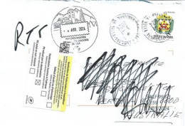 Lettre à Destination Australie, Timbre Blason De Ordino, Return To Sender , Avec Timbre à Date Retour - Brieven En Documenten