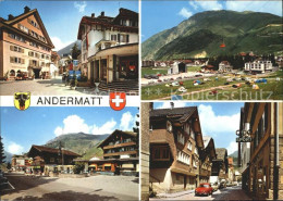 11896681 Andermatt Ortsansicht Dorfpartien Andermatt - Altri & Non Classificati