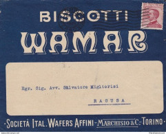 1925 Italia - Regno , Lettera Pubblicitaria Viaggiata Biscottificio WAMAR - Europe