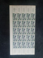 FRANCE. 1954. " Chateau De CHEVERNY " N° 980 Feuille De 25 Ex Coin Daté 21.5.54. NEUFS ++. Côte YT 2023 : 75,00 € - Full Sheets