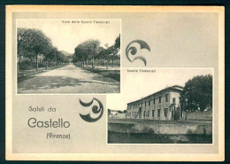 BF165 SALUTI DA CASTELLO - FIRENZE - SCUOLE ELEMENTARI - 1930 CIRCA - Sonstige & Ohne Zuordnung