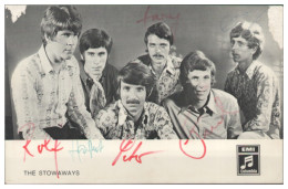 Y29015/ The Stowaways Beat- Popband Autogramme Autogrammkarte 60er Jahre - Handtekening