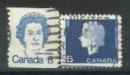 CANADA - 1962/72, QUEEN ELIZABETH II STAMPS SET OF 2, USED. - Usados