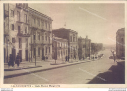 C659 Cartolina Caltanissetta Citta' Viale Regina Margherita 1937 - Caltanissetta