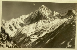 CPSM LES HOUCHES (Haute-Savoie). Les Aiguilles Verte Et Du Drû (n° 99) - Les Houches