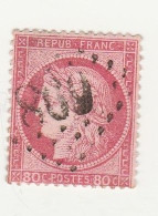 France N° 57 Ceres Dentelé III éme Rep.  Emission De Bordeaux 80 C Rose - 1871-1875 Ceres