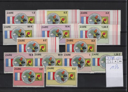 Kongo Kinshasa Michel Cat.No. Mnh/** 772/778 A/B - Unused Stamps